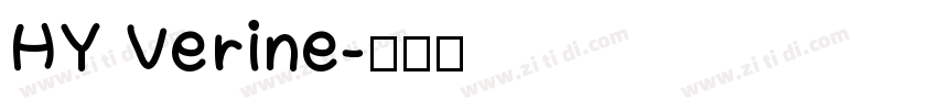 HY Verine字体转换
